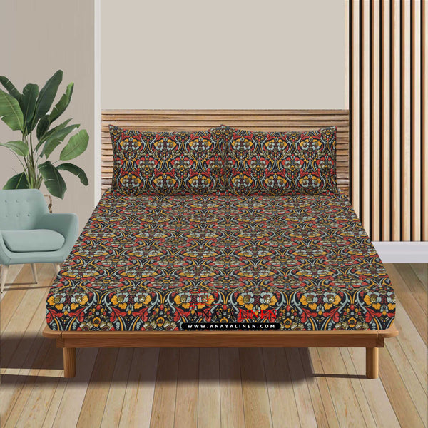Add Vibrant Royalty to Your Bedroom with Artistic Florals
