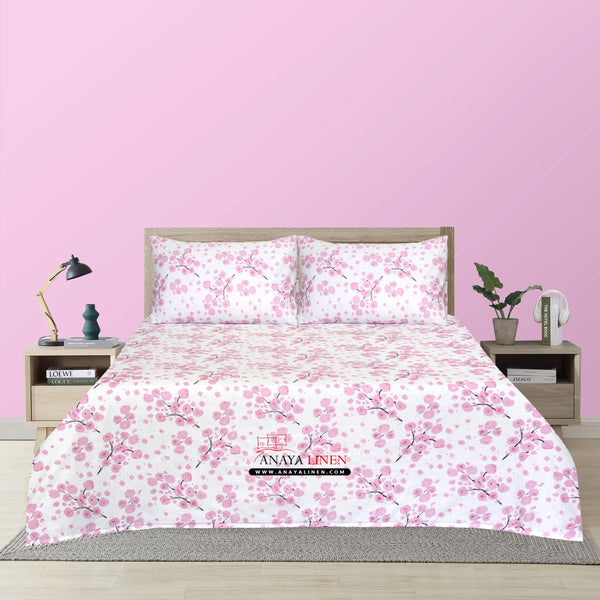 Blush Blossom Floral Bedsheet