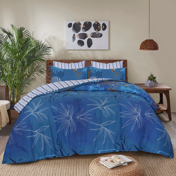 Florida Print Cotton Duvet Cover Set
