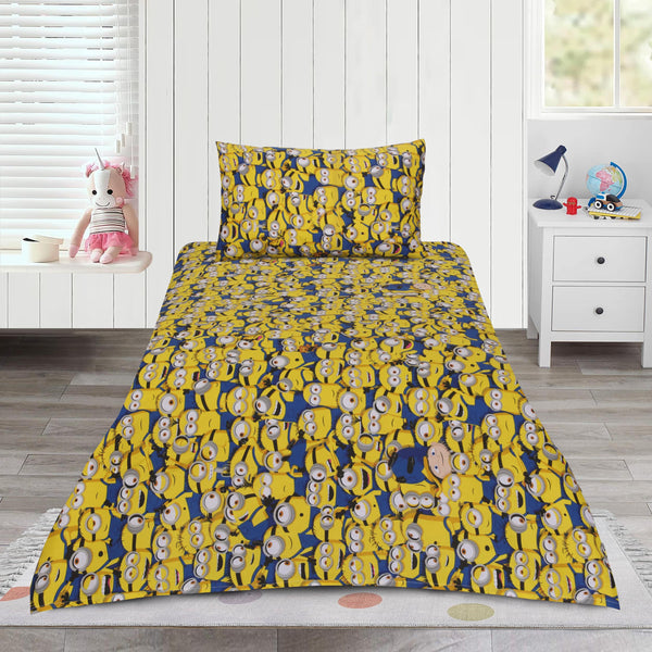 Kids Favorite Character Minion Bed Sheet