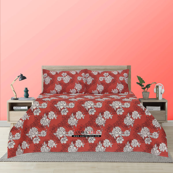 Rose Blush - Floral Bedsheet Set