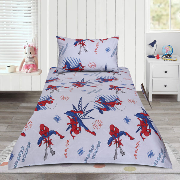 Spiderman Kids Bed Sheet