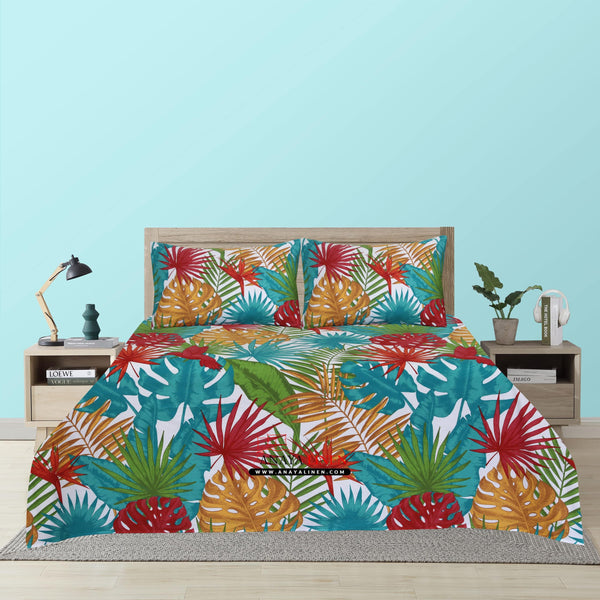 Tropical Paradise Cotton bedsheet