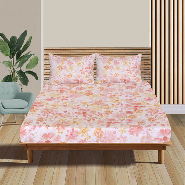 Apricot Summer Fitted Sheet