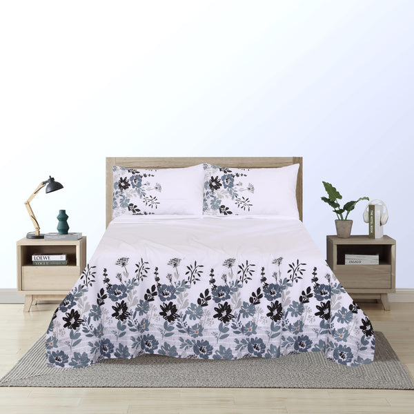 Floral Seamless Pattern Cotton Bedsheet