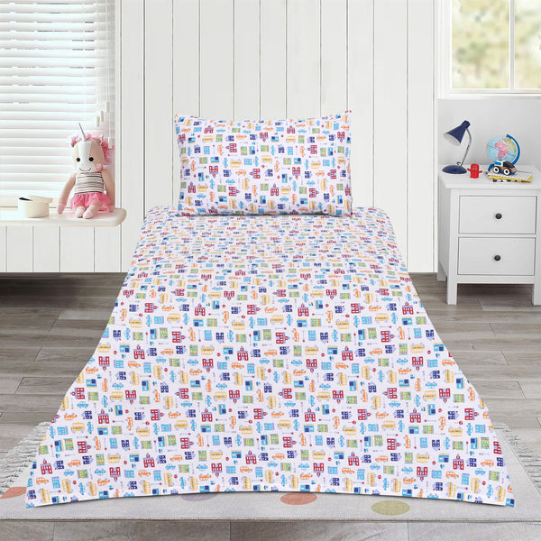 Kids Cars Cotton Bedsheet