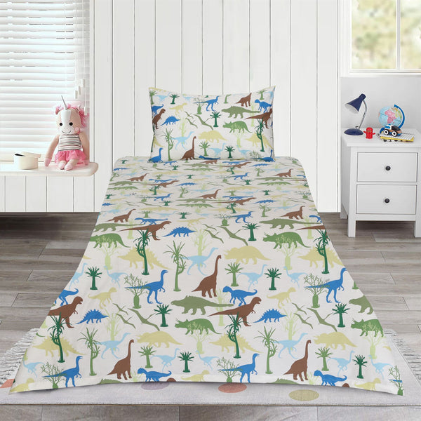 Kids Dinosaur Cotton Bedsheet