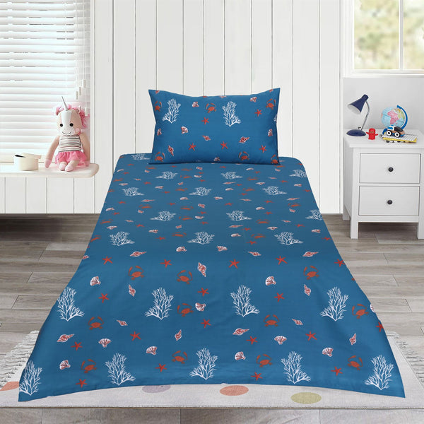 Ocean World Kids Cotton Bedsheet