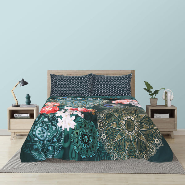 Surreal Garden King Cotton Bedsheet